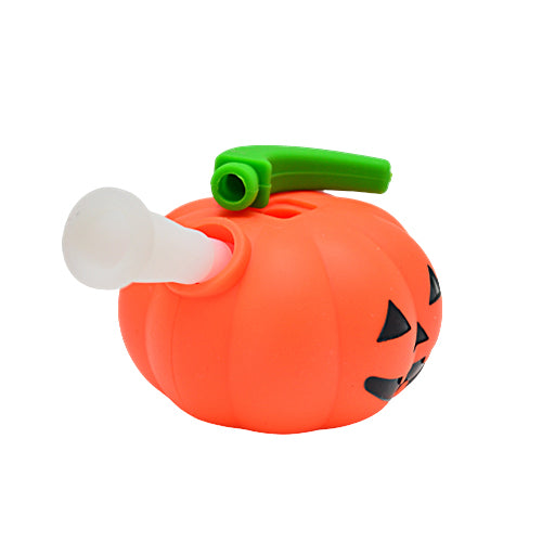 Premium Pumpkin-Shaped Silicone Bubbler Pipe - Halloween Themed Smoking Accessory for Weed, Tobacco & Herbs - Perfect for Parties, Gifts & Spooky Celebrations