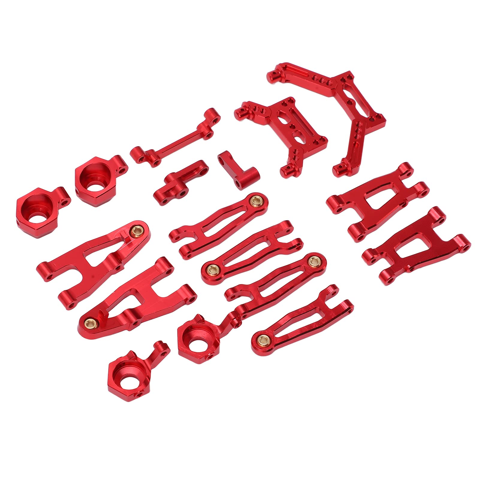 Shanrya RC Car Upgrade Kit - High Precision & Durable Suspension System for 1/16 Scale RC Cars (Red) | Perfect for Off-Road Racing, Crawling & RC Car Performance Enhancement