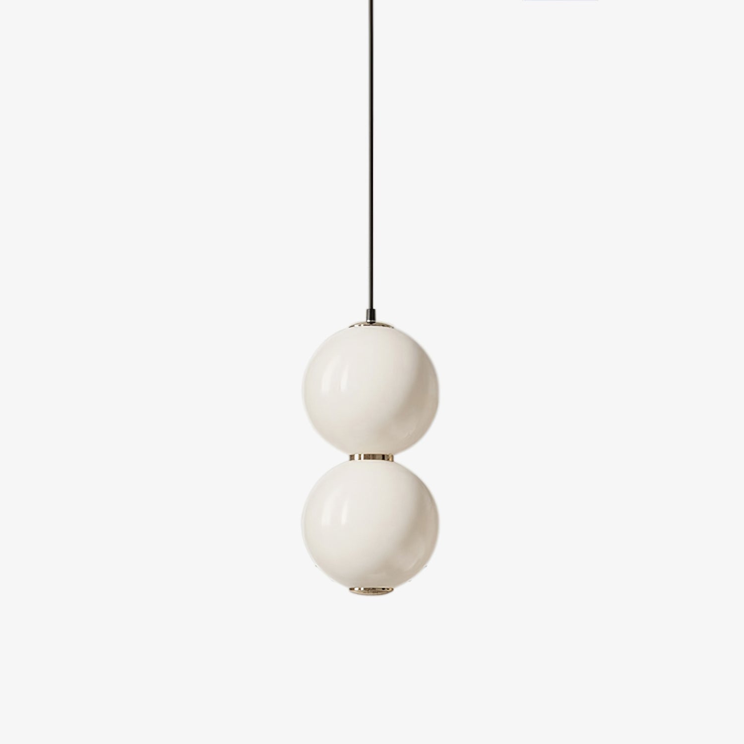 Modern Double Globe Pendant Light - Adjustable Hanging Chandelier for Dining Room, Kitchen Island & Bedroom Lighting - Industrial Vintage Style Ceiling Fixture