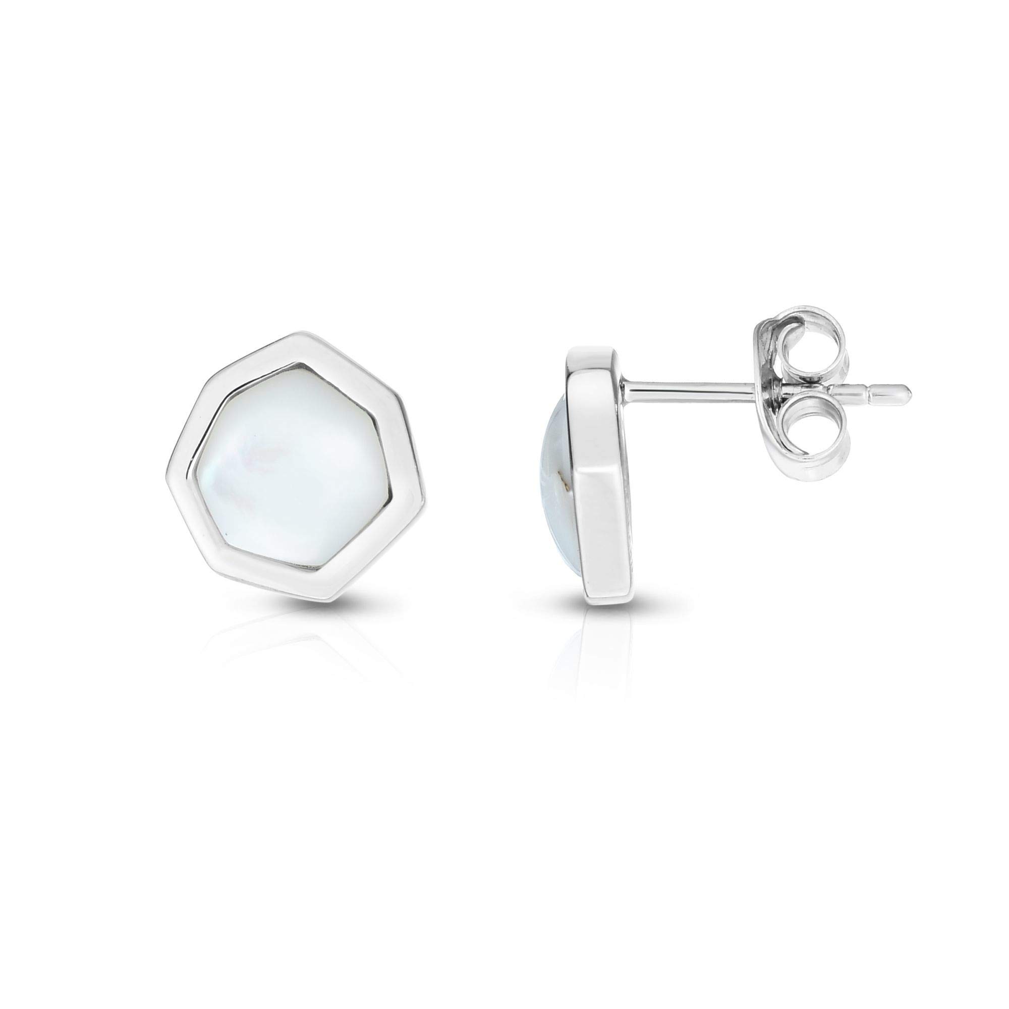 Elegant Silver Rhodium Plated Earrings with Secure Push Back Clasps - Perfect for Parties, Weddings & Everyday Wear