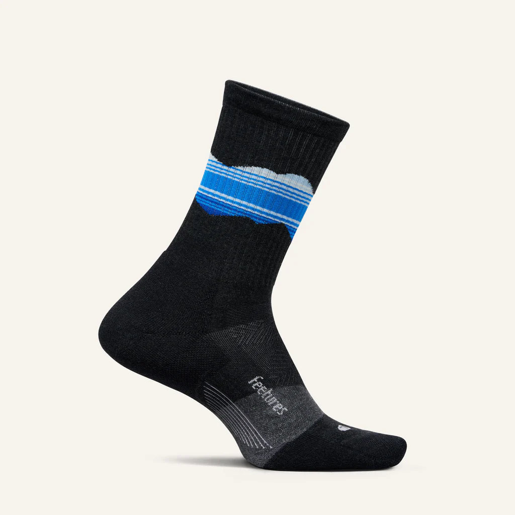 Feetures Elite Trail Max Cushion Mini Crew Socks - Ultra Cushioned Hiking & Running Socks for Men & Women - Perfect for Outdoor Adventures & Trail Running