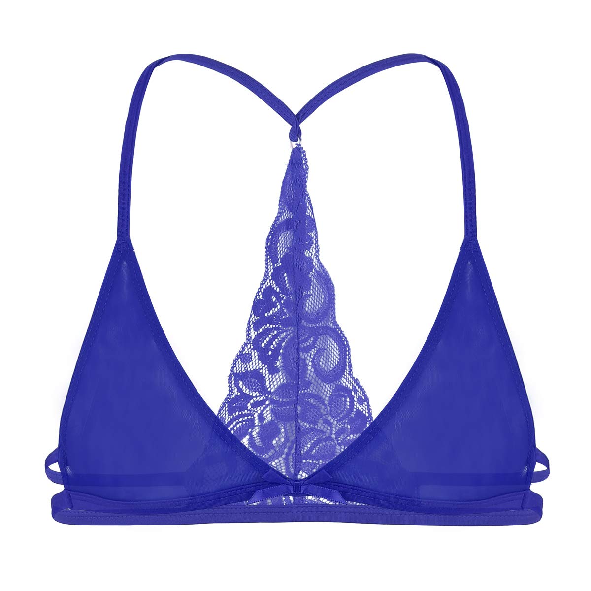 YiZYiF Men's Lace Bralette - Crossdressing Training Bra with Y-Back Design for Sissy & Adult Male | Comfortable Lingerie for Cosplay, Gender Exploration & Intimate Wear