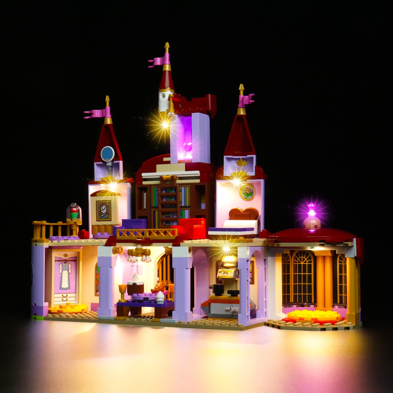 BrickBling LED Light Kit for Lego Disney Belle & The Beast's Castle 43196 - Creative Lighting for Castle Construction (Lego Not Included) | Perfect for Home Decor, Gift Ideas & Lego Display Enhancement