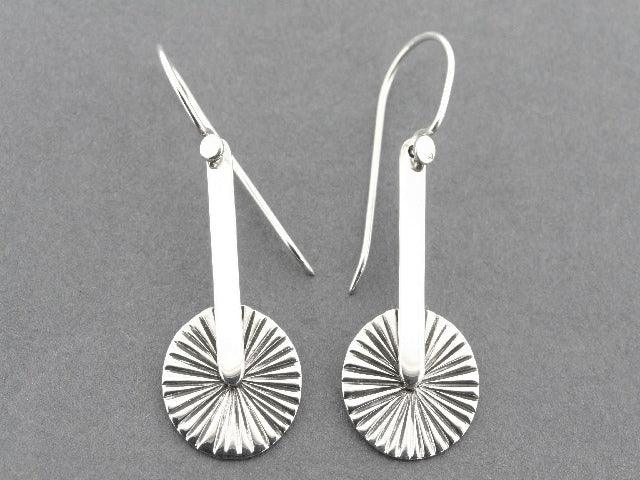 Sterling Silver Clickwheel Drop Earrings for Women - Elegant Dangle Earrings for Parties, Weddings & Everyday Wear