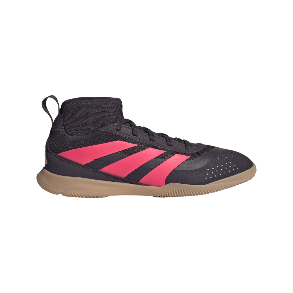 Adidas Predator League Indoor Soccer Shoes for Kids - Youth Football Cleats (Aurora Blue/Turbo/Gum) - Perfect for Indoor Training & School Gym Class
