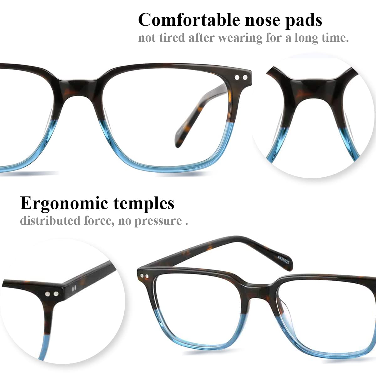 ZENNI Blue Light Blocking Reading Glasses for Women & Men - Anti Eyestrain Computer Glasses for Work, Gaming & Digital Screen Use