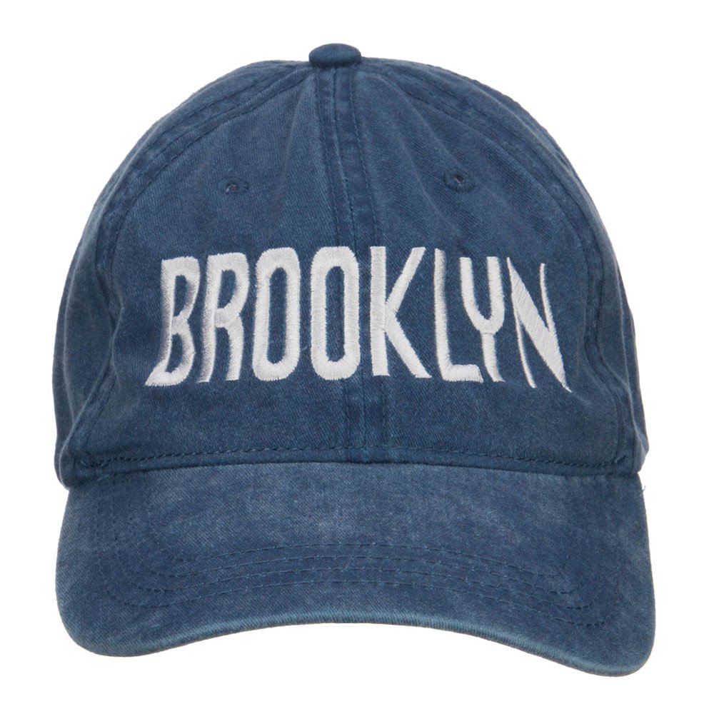 Brooklyn Embroidered Washed Baseball Cap - Vintage Style Adjustable Dad Hat for Men & Women - Perfect for Outdoor Activities, Sports & Casual Wear