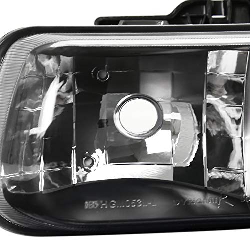 Spec-D Tuning Black Headlights with Bumper & Smoke Fog Lamp Kit for Chevy Tahoe - Upgrade Your Ride with Stylish Lighting for Night Driving & Off-Road Adventures