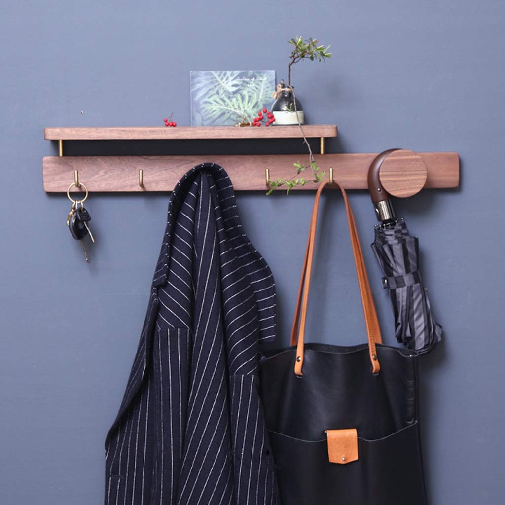 Wall-Mounted Coat Rack Organizer - Space-Saving Entryway Hooks for Coats, Hats & Umbrellas