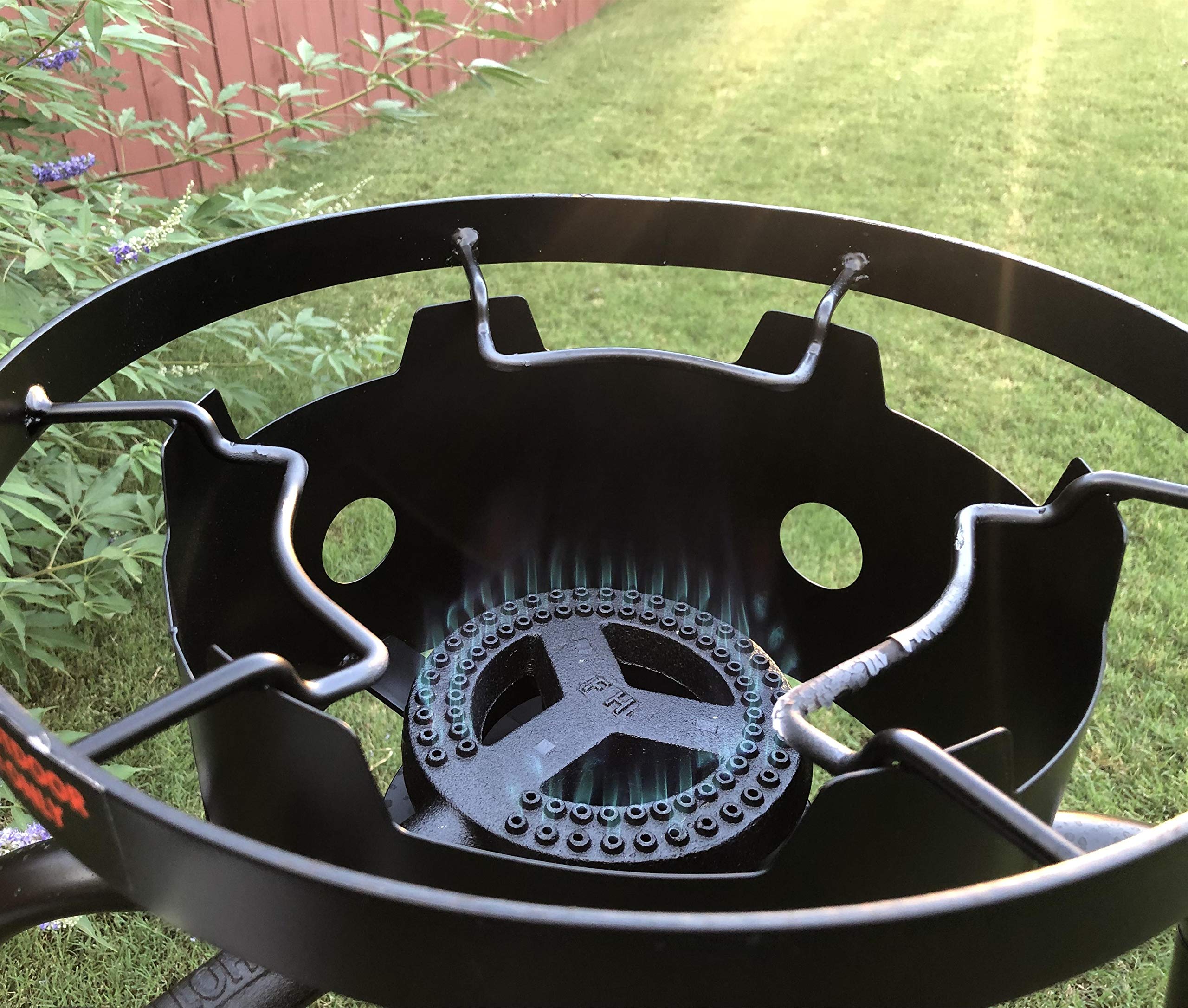 High-Powered 65,000 BTU Cast Iron Propane Burner - 15