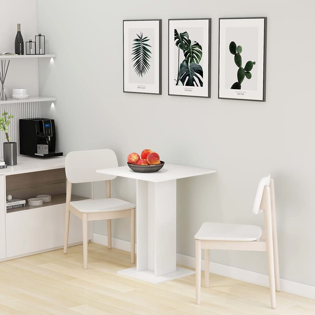 Stylish Square Bistro Table for Dining Room, Kitchen, Living Room & Office - 23.6