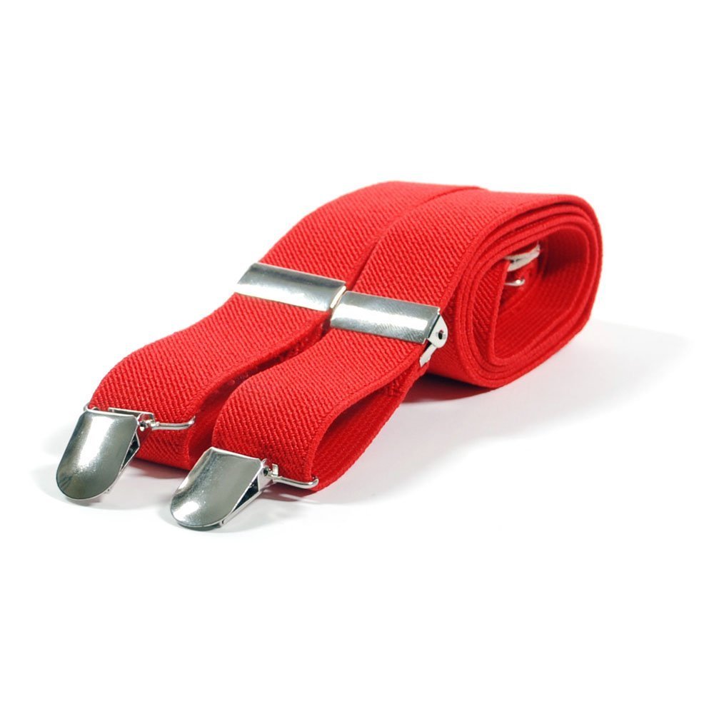 Skinny Braces for Women & Men - Adjustable Elastic Suspenders in Red & More Colors | Perfect for Vintage Style, Cosplay & Fashion Outfits