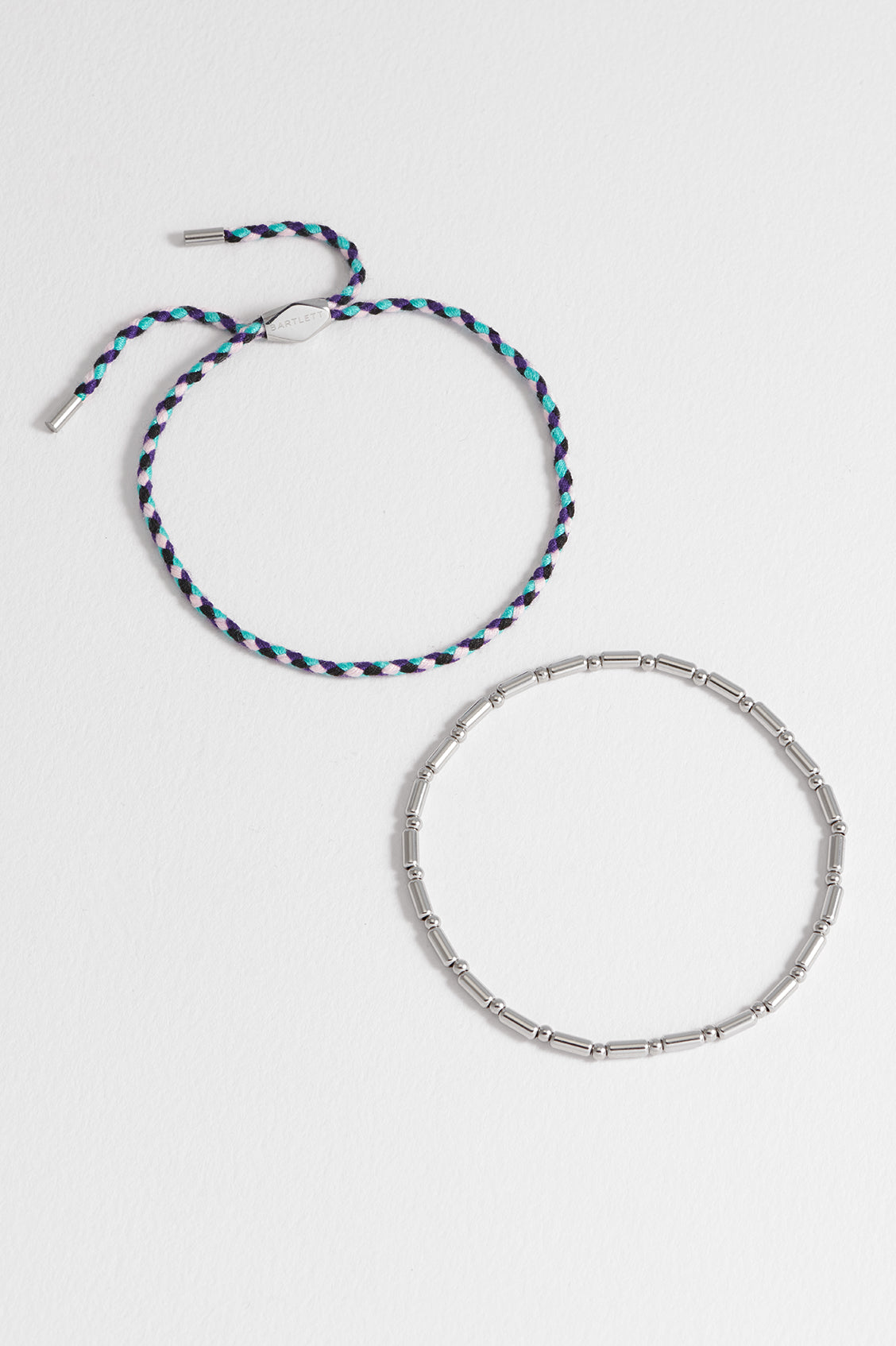 Stylish Men's Blue Cord & Beaded Stretch Bracelet Set - Adjustable Beaded Bracelets for Men, Perfect for Casual Wear, Gifts & Everyday Fashion Accessories
