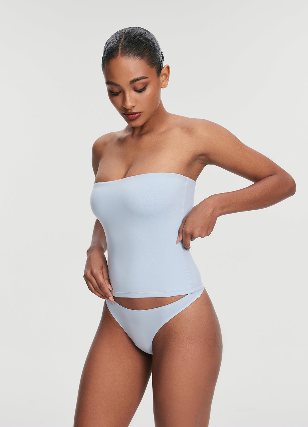 Seamless Full Length Tube Top for Women - Stretchy Comfortable Sleeveless Layering Top - Perfect for Yoga, Workout, and Casual Wear