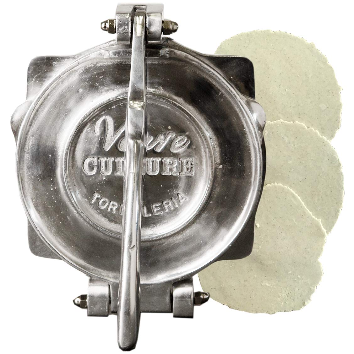 Verve CULTURE 9-Inch Aluminum Tortilla Press - Heavy Duty Taco & Quesadilla Maker for Authentic Mexican Street Food (Aplastador de Tortillas) - Perfect for Home Kitchens & Taco Tuesday Parties