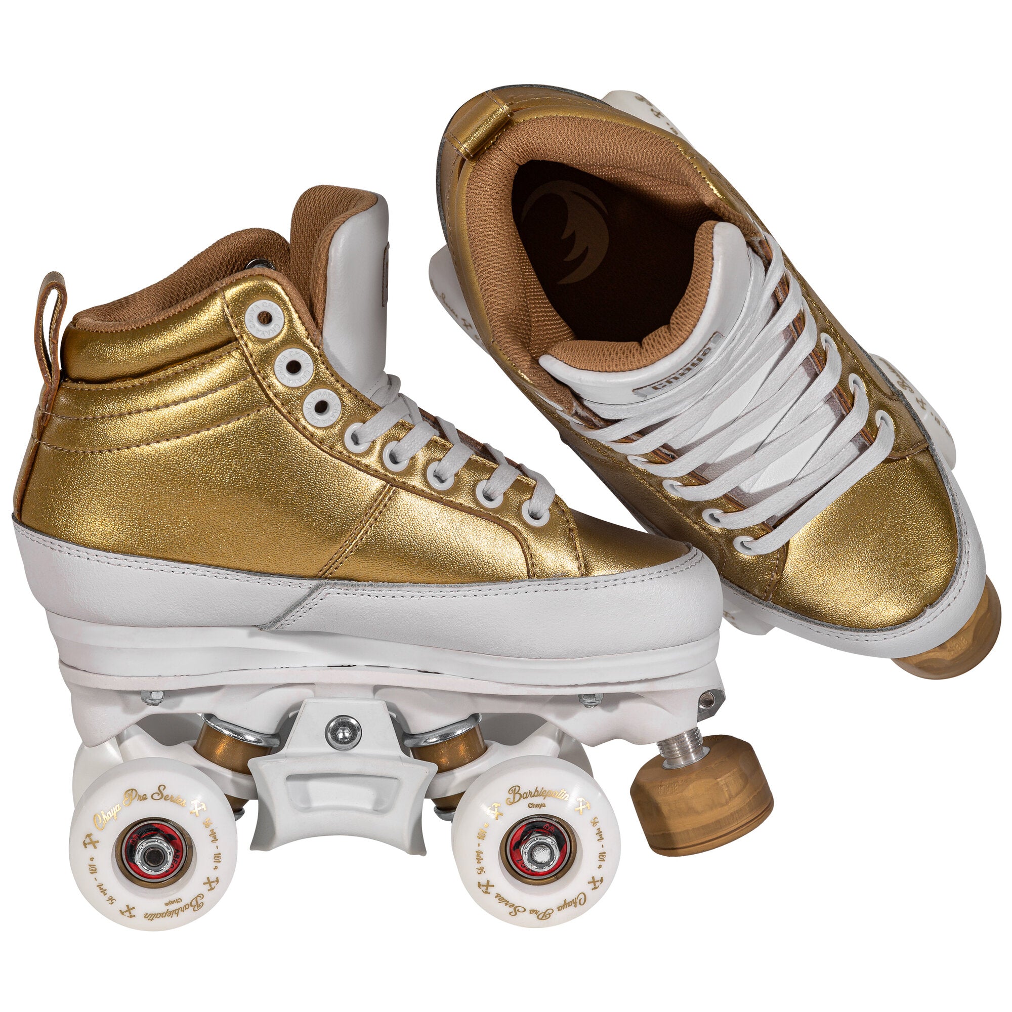 Kismet Barbie Roller Skates in Gold - Perfect for Kids, Girls, and Collectors - Great for Birthday Gifts, Parties, and Outdoor Play
