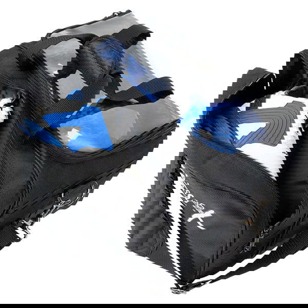 KR Strikeforce Fast Double Tote Bowling Bag with Shoe Compartment - Black | Perfect for Bowling Leagues, Tournaments & Practice Sessions