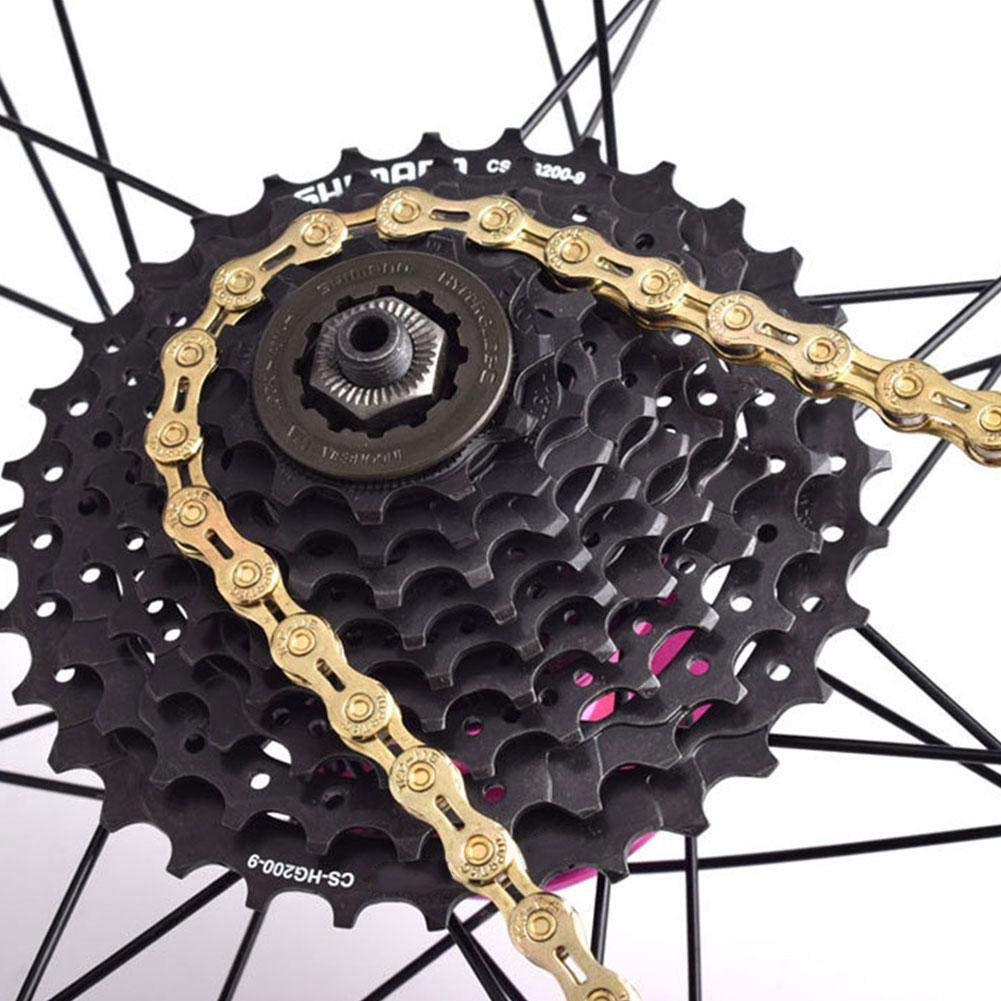 Premium Demeras Alloy Bicycle Chain - 116 Links 9-Speed Replacement Bike Chain for Mountain Bikes | Durable & Smooth Shifting | Perfect for Trail Riding, Commuting & Road Cycling