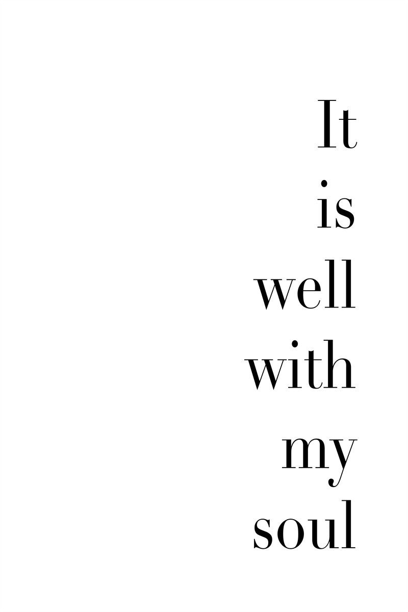 It is Well With My Soul Gallery Wrap Canvas - Inspirational Christian Wall Art for Home Decor, Church & Office - Perfect for Living Room, Bedroom & Prayer Space