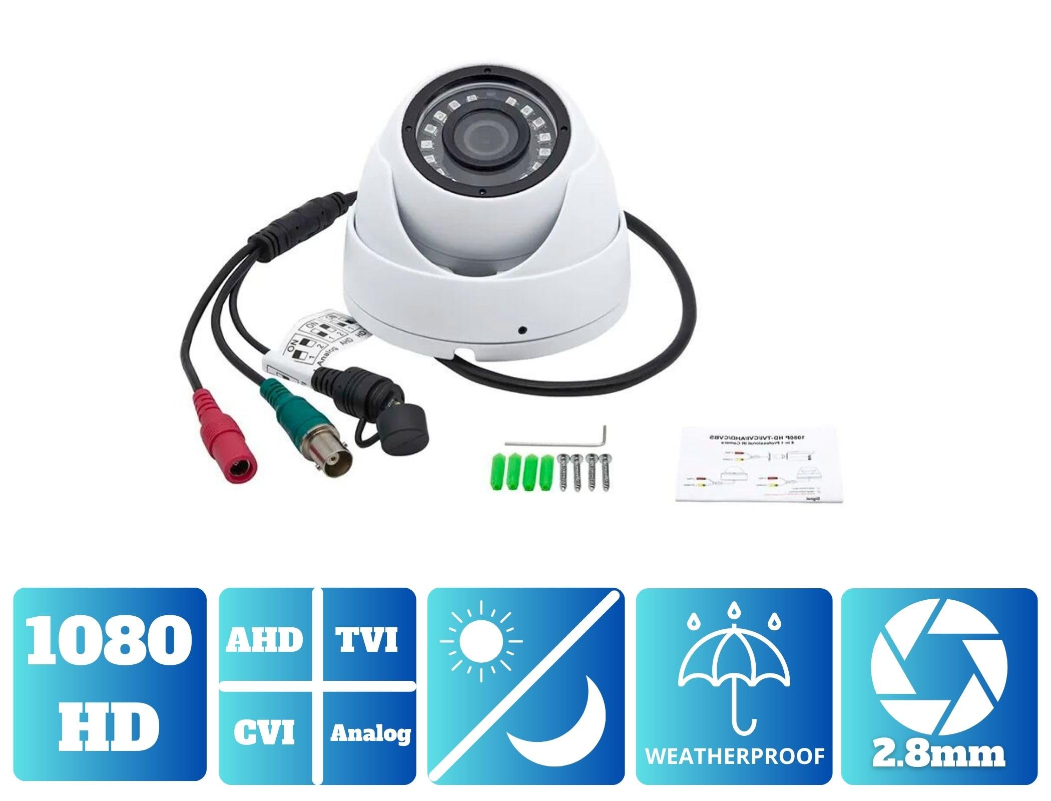Evertech 8 Channel HD H264 DVR Security System with 4X 1080p CCTV Cameras & 1TB HDD – Home & Business Surveillance Solution for 24/7 Monitoring