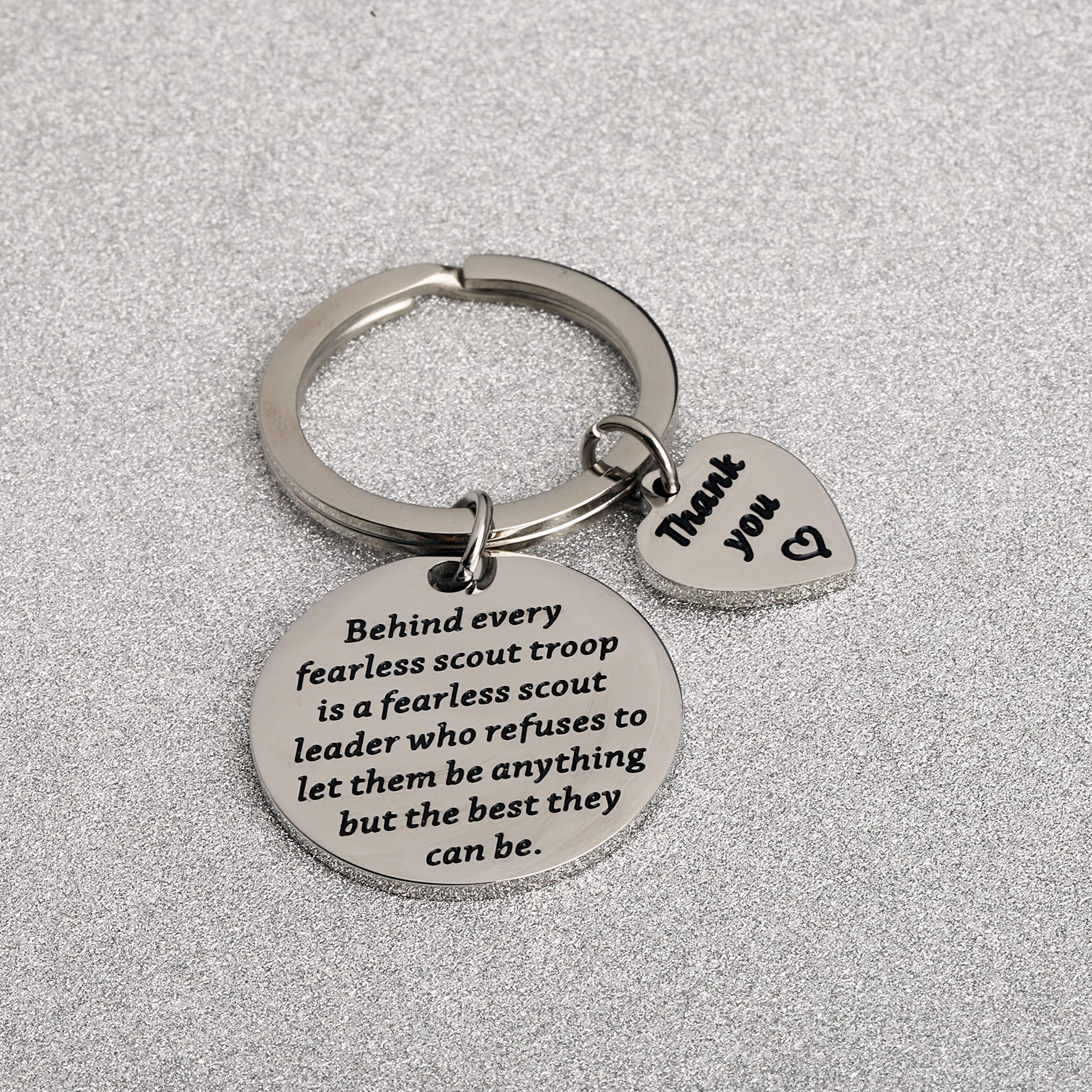 BAUNA Leader Gifts - Premium Troop Leader Keychain for Scout Masters, Thank You Gifts for Teachers & Mentors - Perfect for Appreciation Events, Retirement Gifts & Volunteer Recognition