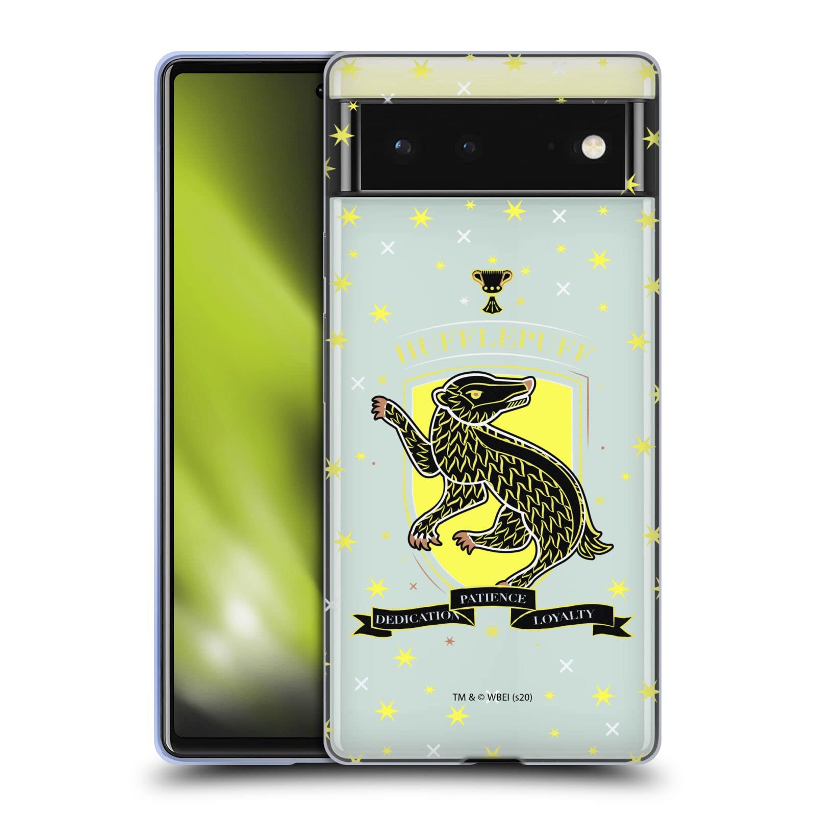 Harry Potter Hufflepuff Case for Google Pixel 6 - Soft Gel Phone Cover for Fans