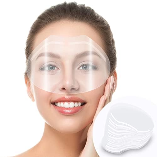 30 Pack Clear Shower Face Shields for Adults - Waterproof Eyebrow Visor for Eyelash Extensions Aftercare, Eyelid Surgery Recovery & Salon Use | Perfect for Showering, Washing Face & Protecting Lash Extensions