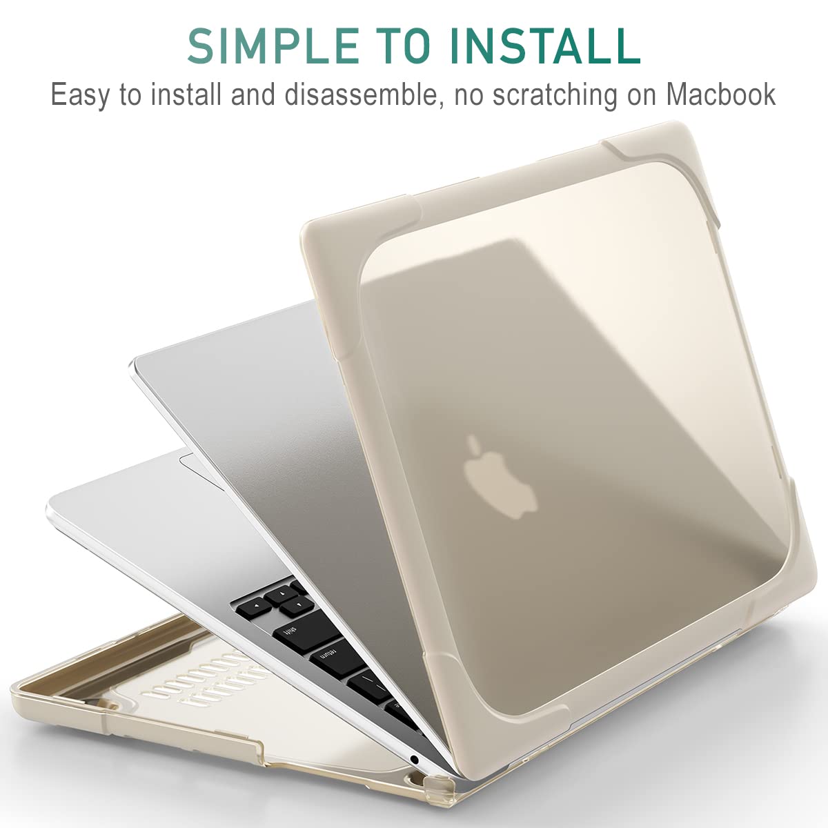 Durable Heavy Duty MacBook Pro 16 Inch Case (2019 Model A2141) - Dual Layer Hard Shell Cover with Shock-Absorbing TPU Bumper for MacBook Pro 16