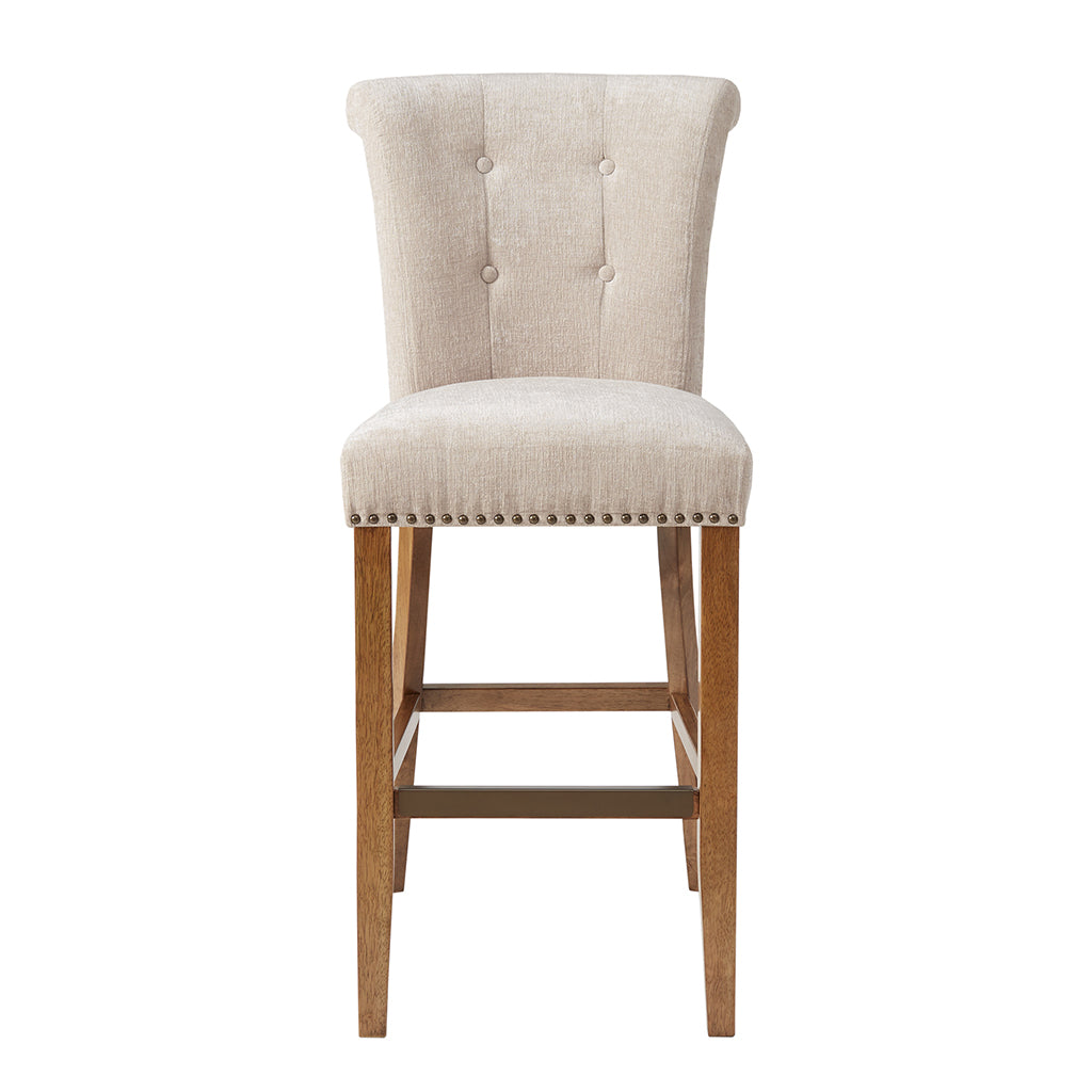 Colfax 30-Inch Adjustable Bar Stool with Backrest - Modern Kitchen Island & Counter Height Stool for Home, Restaurant, and Bar Use