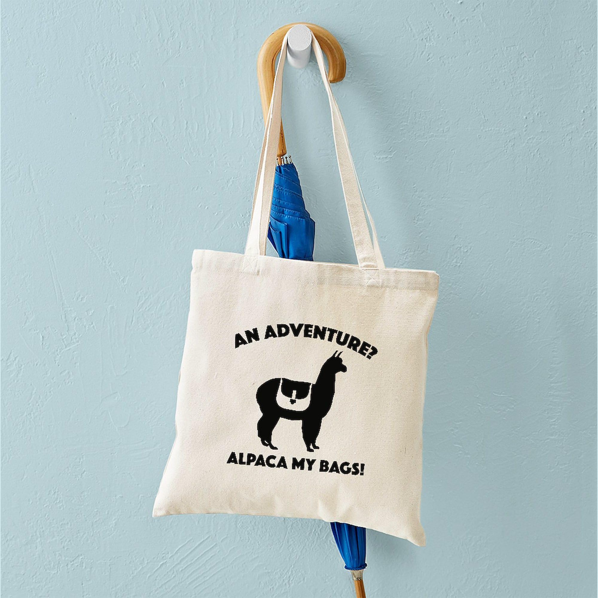 Alpaca My Bags Natural Canvas Tote Bag - Eco-Friendly Reusable Shopping Bag for Groceries, Beach & Daily Use | CafePress