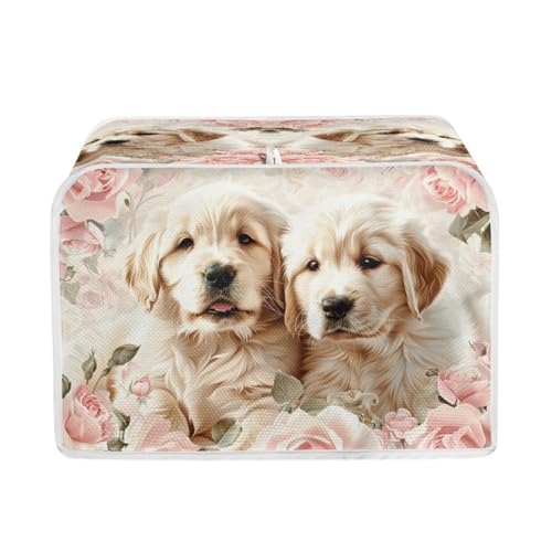 Golden Retriever Rose-Light Yellow and Pink
