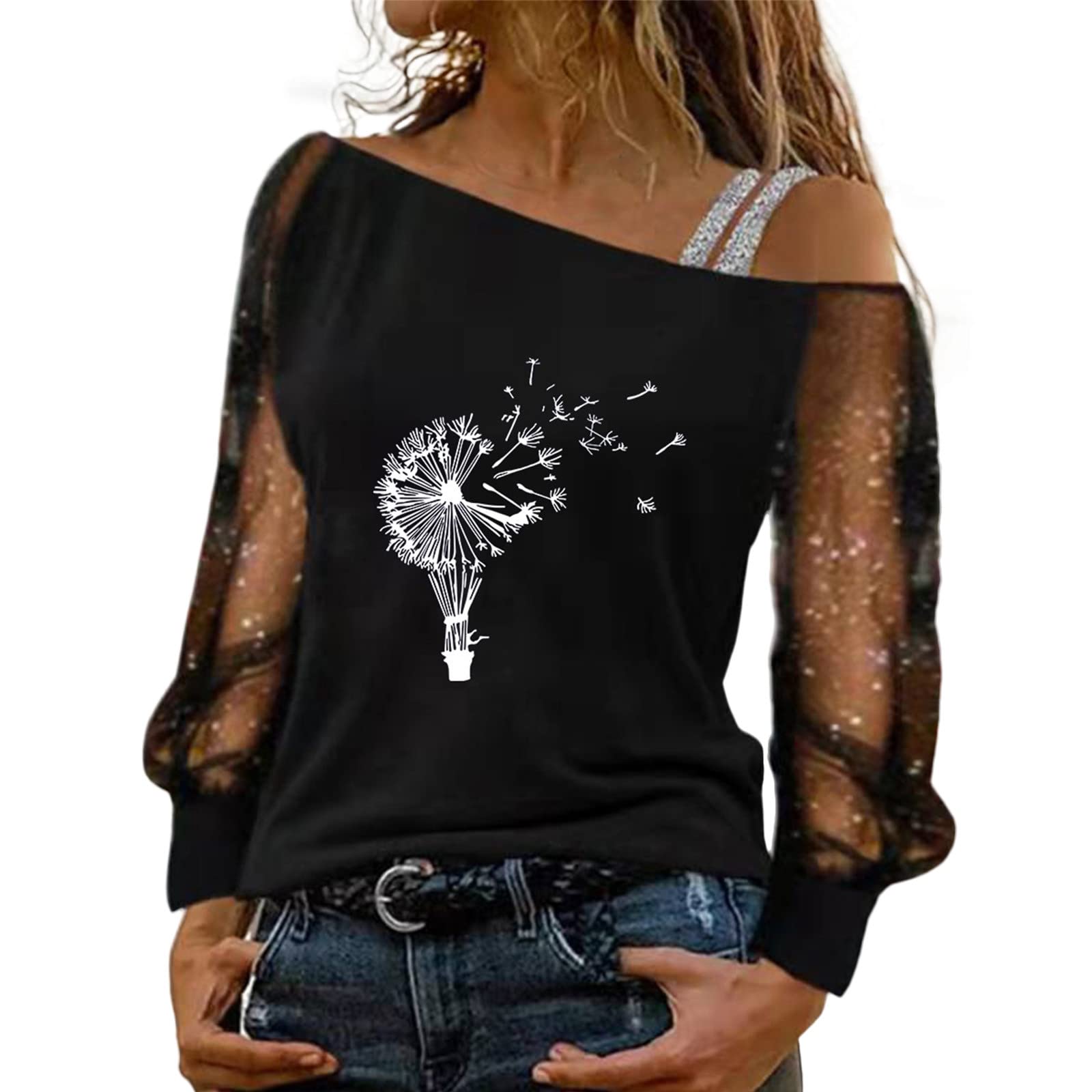Women's Casual Fit Tunic Top Blouse - Crewneck T-Shirt for Summer & Fall - Floral Print Workout Tank Top | Perfect for Office, Yoga & Everyday Wear