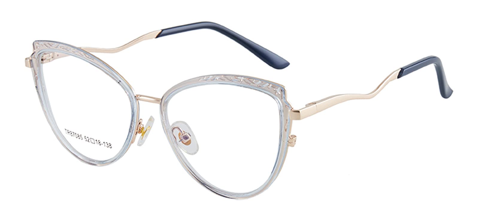 Blue Light Blocking Glasses for Women - TR90 Cat Eye Frame Computer Glasses | Anti Eyestrain, UV Protection | Perfect for Office Work, Gaming & Screen Time