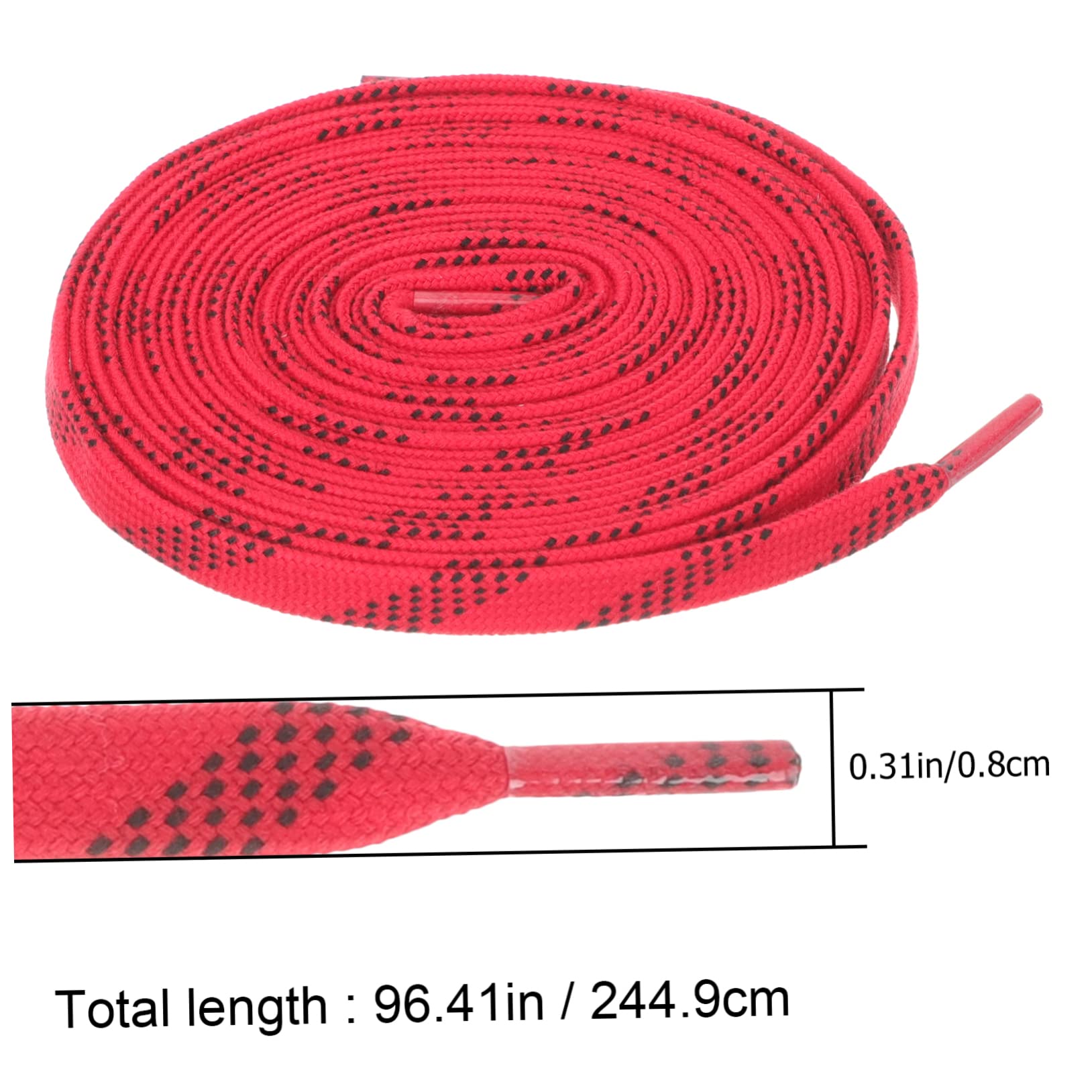 NOLITOY 4 Pairs Ski Skates Belt Shoelaces - Durable Replacement Shoelaces for Sneakers, Hockey & Sports Shoes - Perfect for Skiing, Skating & Outdoor Activities
