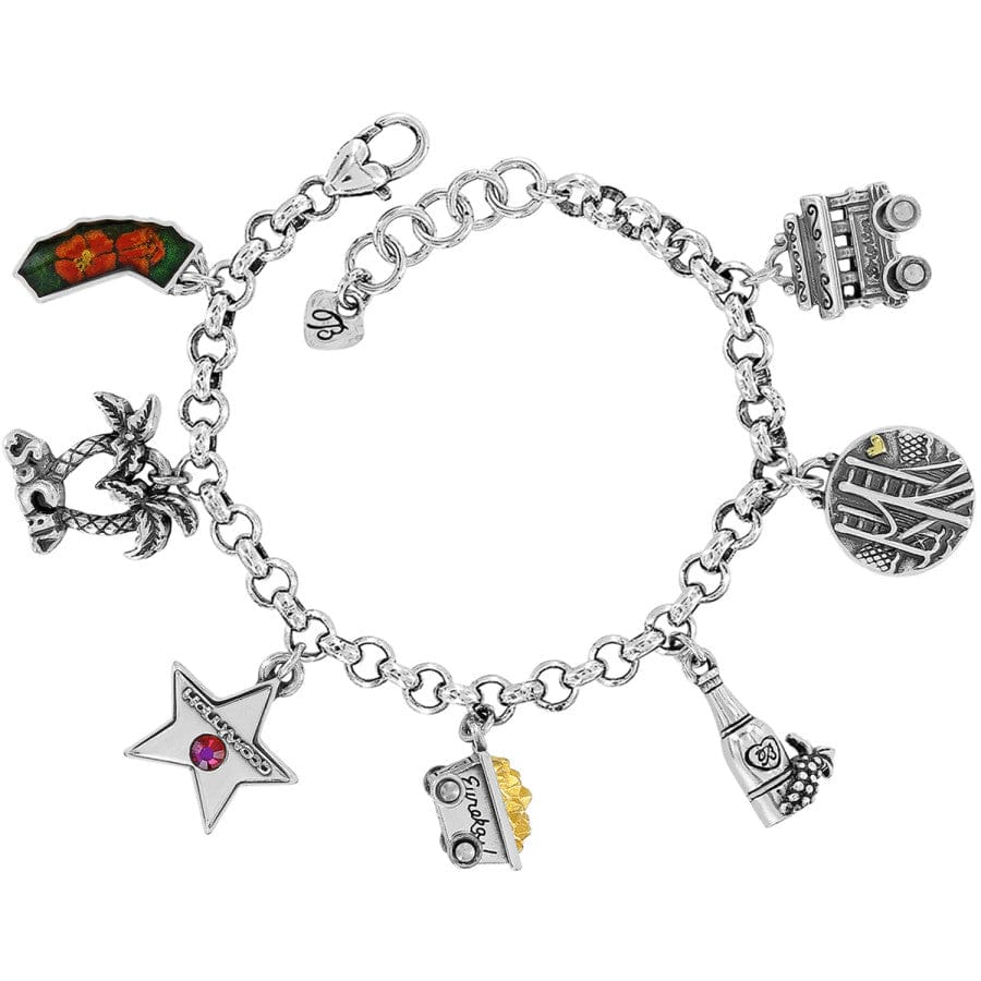 California State Charm Bracelet - Unique Handmade Jewelry for Women & Girls - Perfect for Gifts, Travel Souvenirs & Everyday Wear