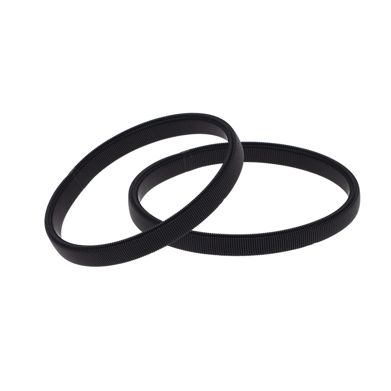 2-Pack Men's Metal Spring Elastic Stretch Bracelet - Adjustable Arm Cuff Bangle for Casual Wear, Parties & Beach Outfits - Holographic Bikini Style Fashion Accessory