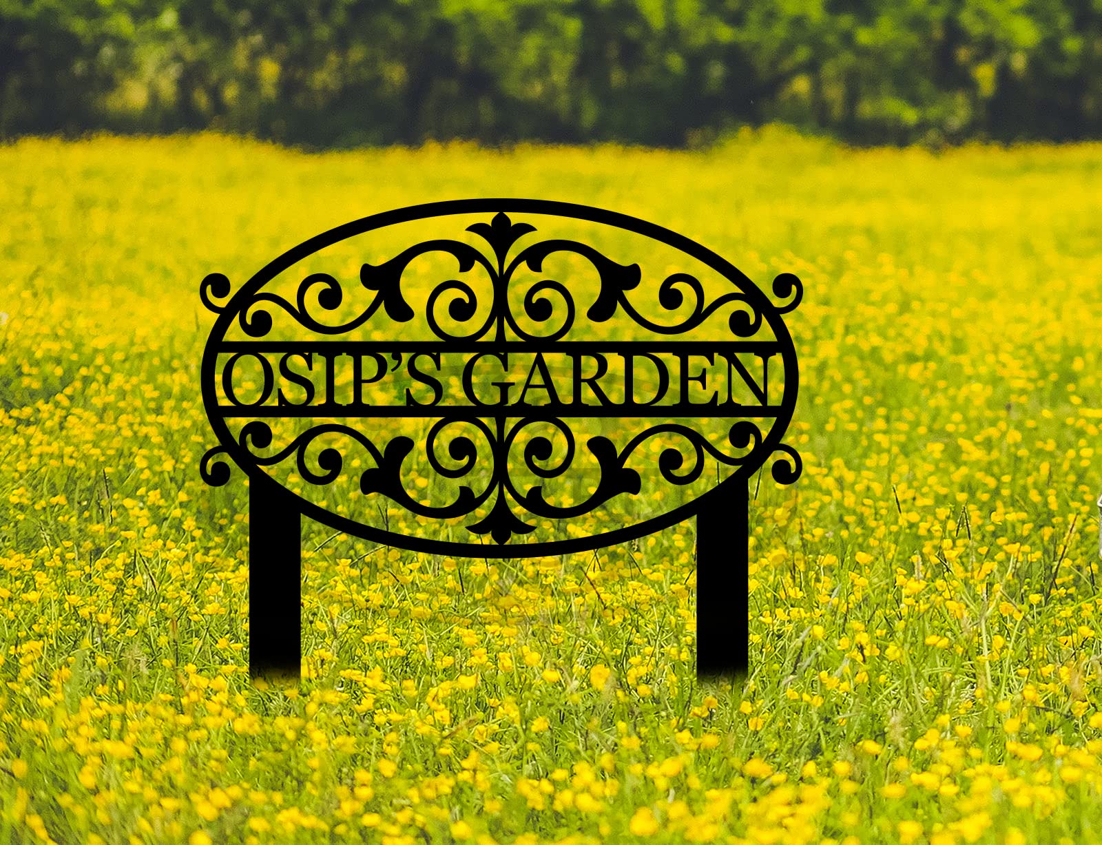 Personalized Metal Garden Signs - Custom Name Plaques for Outdoor & Vegetable Gardens - Unique Home & Yard Decor for Patio, Lawn, and Backyard Landscaping