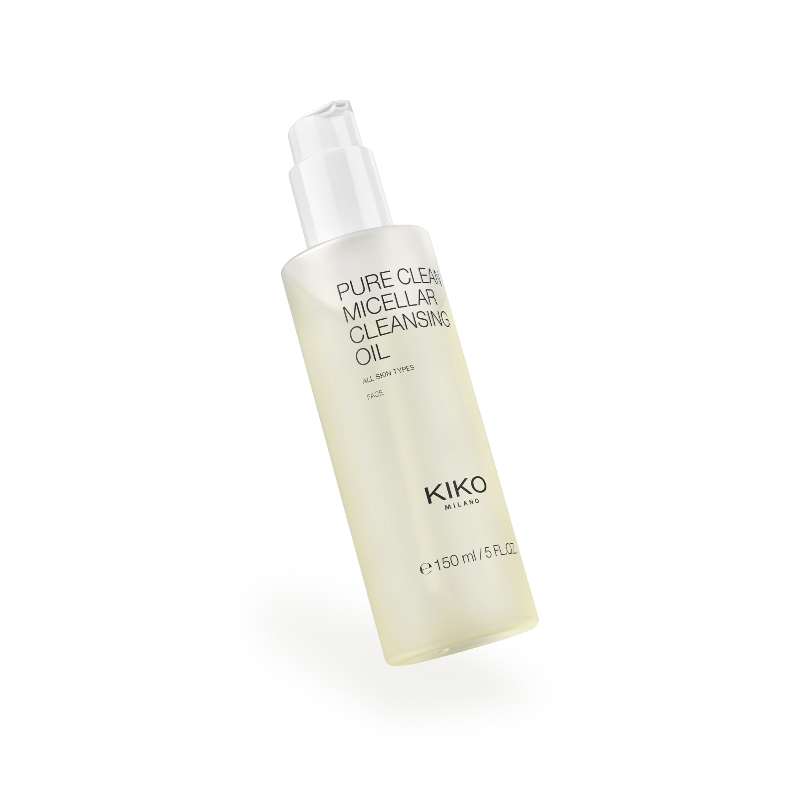 KIKO Milano Pure Clean Micellar Cleansing Oil - Gentle Makeup Remover & Facial Cleanser for Sensitive Skin | Perfect for Daily Skincare & Makeup Removal Routine