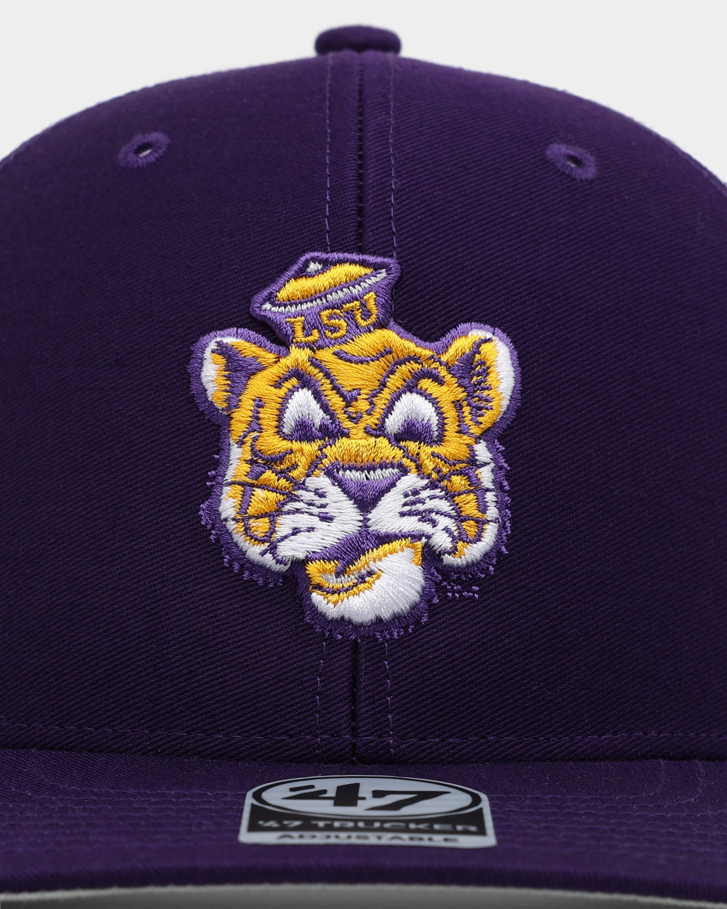 47 Brand LSU Tigers Purple Snapback Trucker Hat - Adjustable Baseball Cap for Men & Women - Perfect for Game Day, Tailgating & Fan Gear