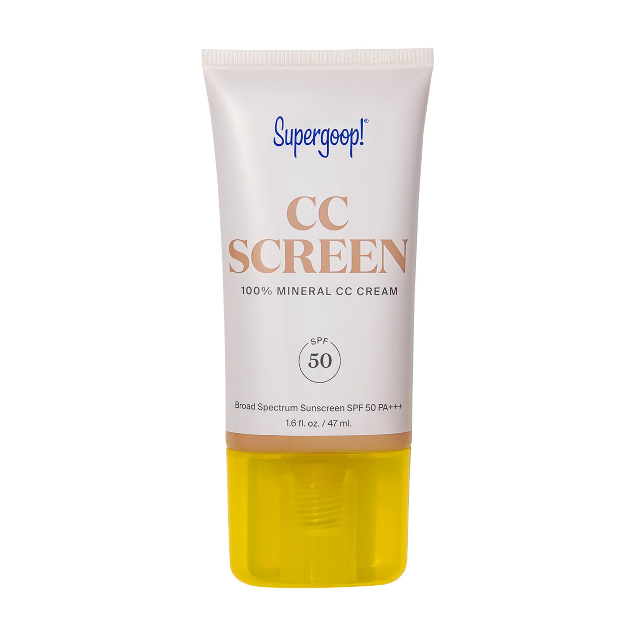 100% Mineral CC Cream with SPF 50 - Natural Sunscreen & Lightweight Foundation for Daily Coverage - Perfect for Sensitive Skin & Everyday Wear