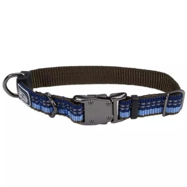 K9 Explorer Reflective Adjustable Dog Collar - High Visibility Safety Pet Collar for Night Walks, Jogging & Outdoor Adventures