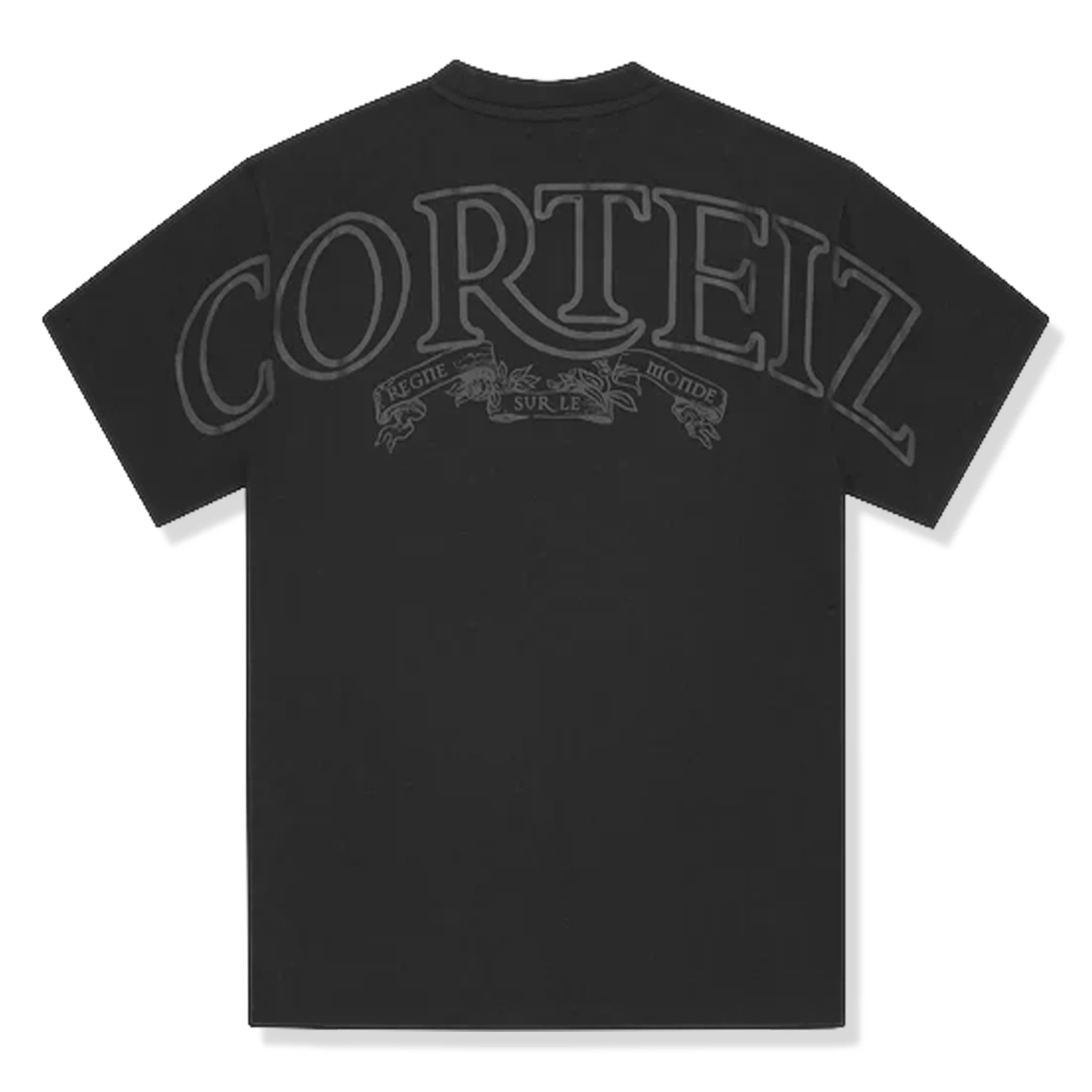Corteiz Royale Heavyweight Black T-Shirt for Men - Premium Cotton Streetwear Tee - Perfect for Casual Wear, Gym, and Street Style Outfits