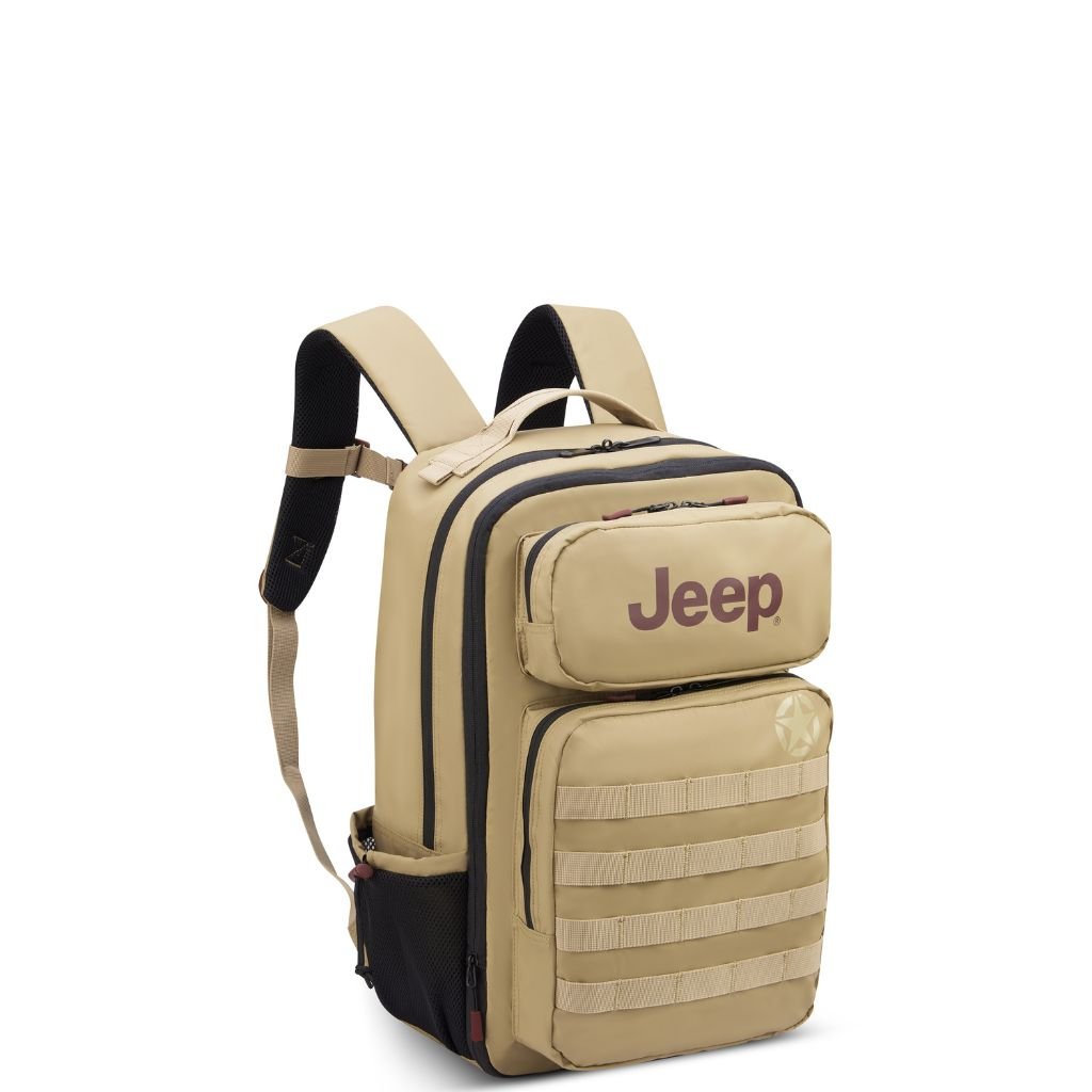 Jeep Tactical 15L Multi-Pocket Backpack for Hiking, Camping & Travel - Durable & Water-Resistant - Yellow