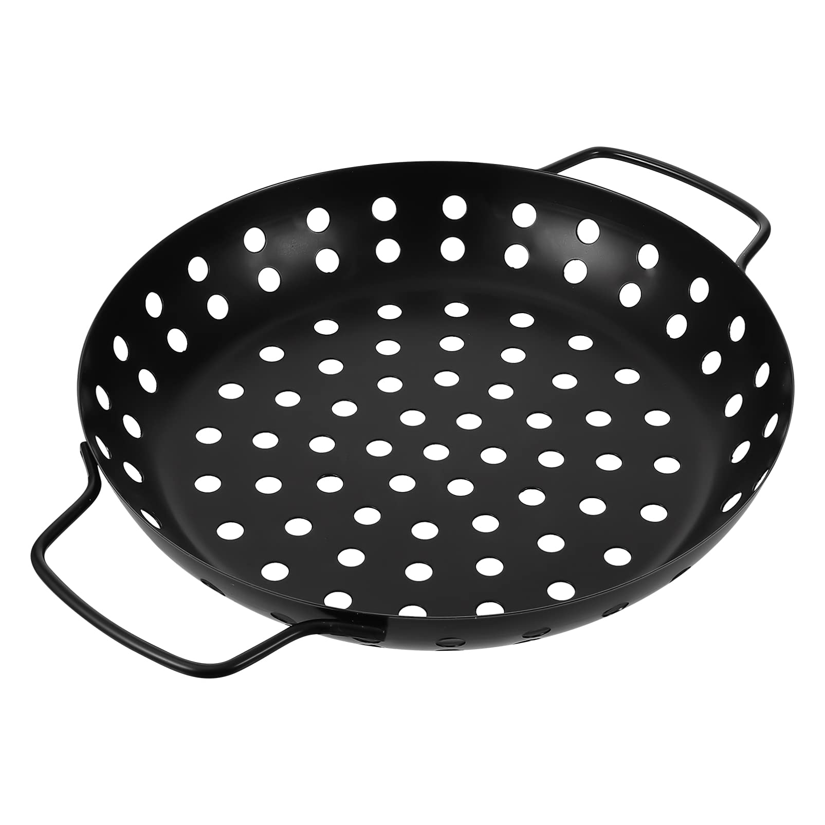 DOITOOL Nonstick Round BBQ Grill Pan Set - Fish Grill Basket, Grease Tray & Square Griddle Pan for Outdoor Cooking | Perfect for Camping, Backyard BBQs & Picnics