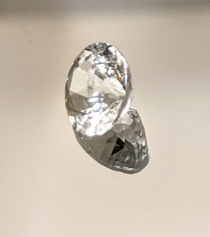 Wholesale Natural Genuine Brazilian Aquamarine 1.73ct 8mm Round Brilliant Faceted Light Blue VVS Eye Clean Loose Stone for Jewelry Making, Engagement Rings & Healing Crystals