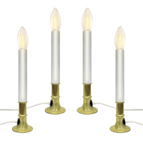 Golden- Electric Led Window Candles With Auto Sensor