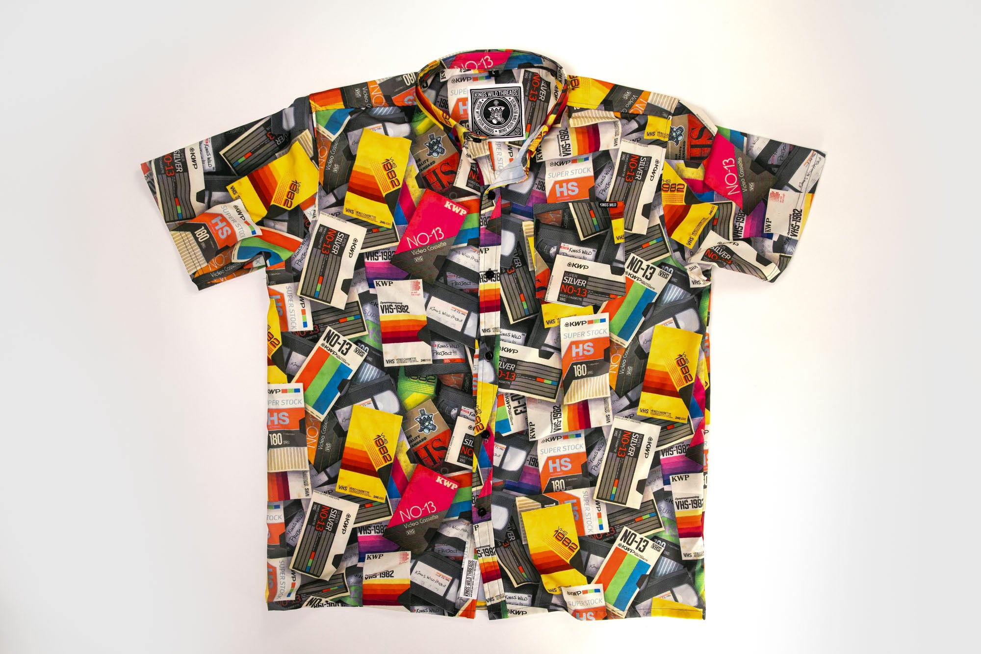 Kings Wild Threads Vintage VHS Graphic T-Shirt - Retro 80s 90s Nostalgia Tee for Men & Women - Perfect for Casual Wear, Themed Parties, and Retro Fashion Lovers