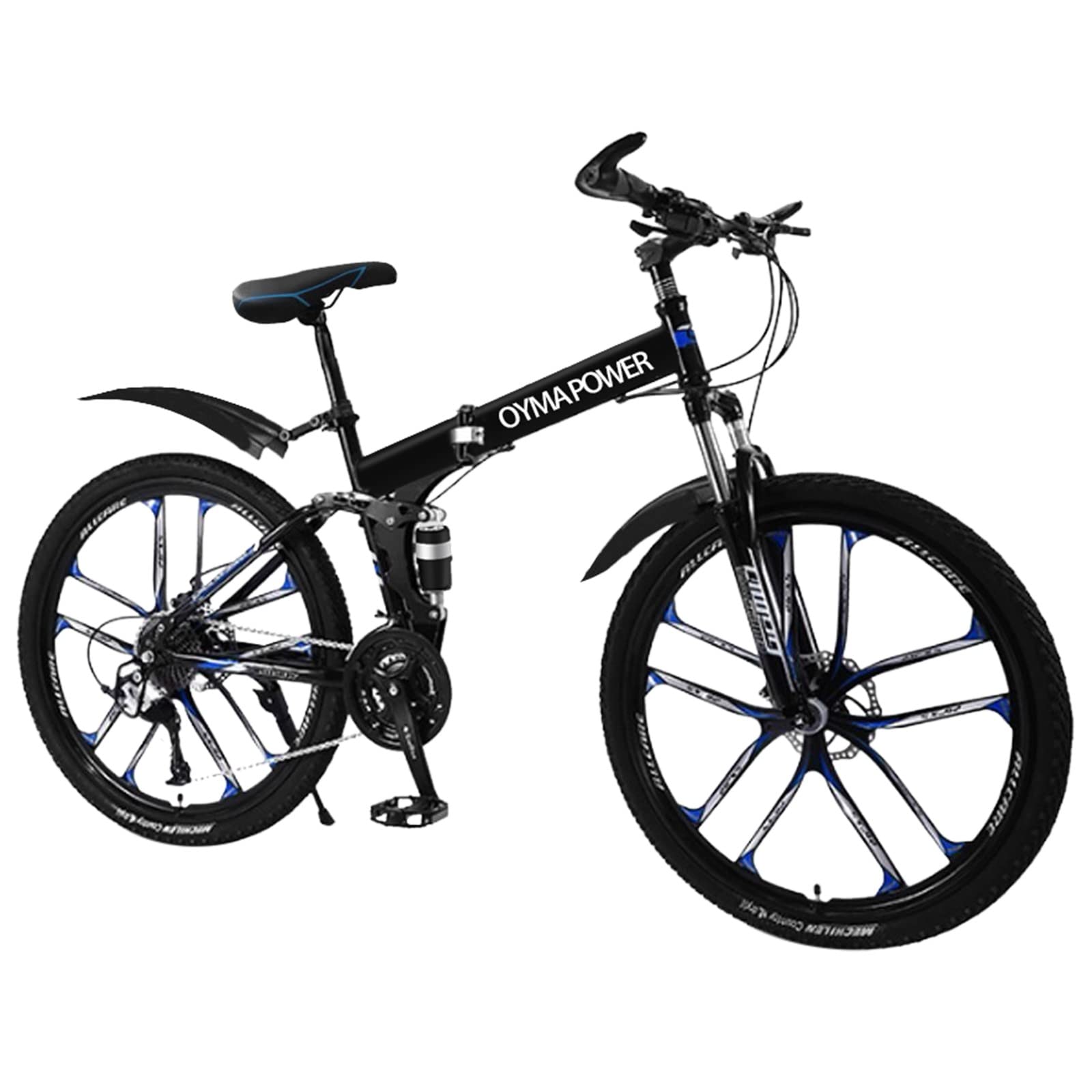 26 Inch Women's Mountain Bike with Shimano 21-Speed Drivetrain & Front Suspension - Folding Design for Commuting, Trail Riding & Christmas Gifts