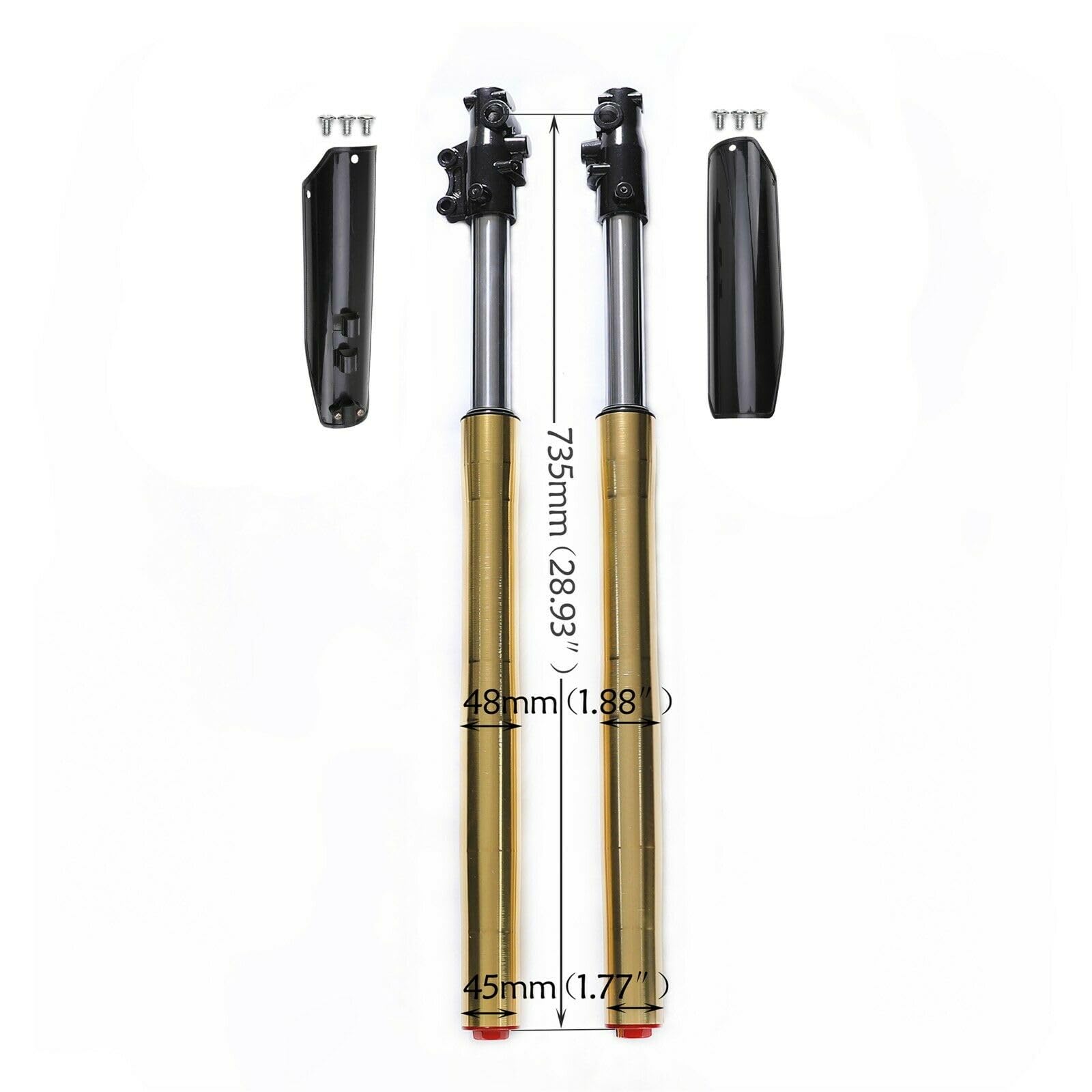 45/48mm Triple Tree Clamp Forks - 29