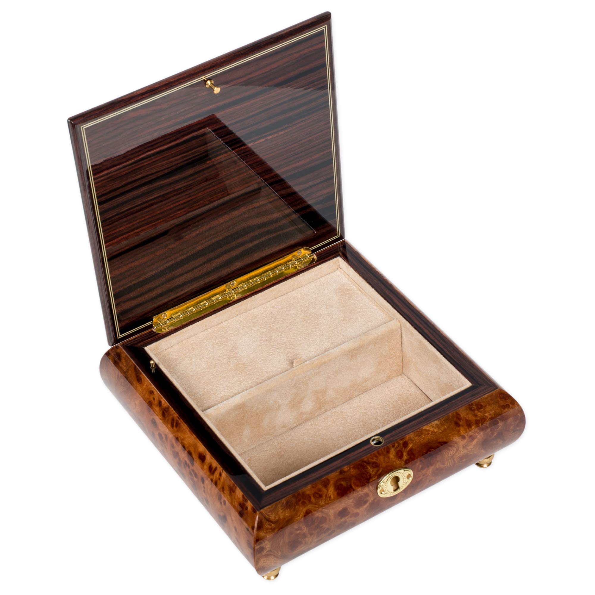Italian Floral Music Jewelry Box - Custom Tune for Gifts & Decor